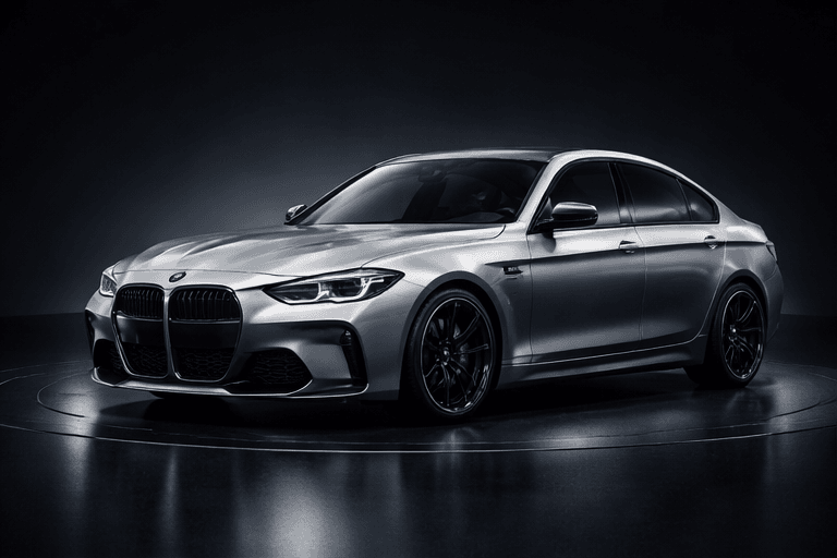 Premium showroom car angle